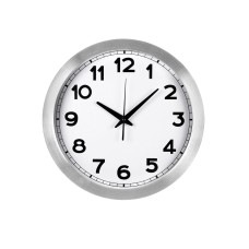 Годинник настінний 30 см., TimeWheel, TM TEG (срібний)