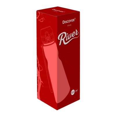 Пляшка для пиття River, TM Discover (червоний)