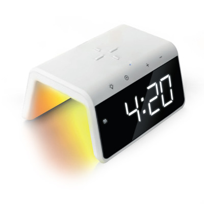 Годинник з бездротовою зарядкою Wake Up, TM TEG (білий)