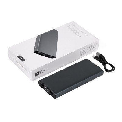 Універсальний зарядний пристрій Connect 10000  mAh, TM TEG (сірий)