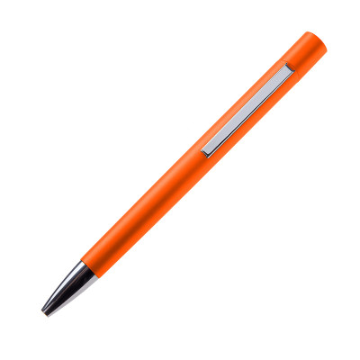 Ручка кулькова, пластикова з металевим кліпом Dallas,  (помаранчевий)