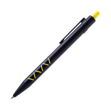Ручка кулькова, металева Vigo,  (жовтий)