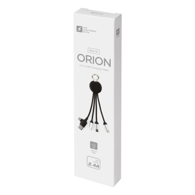 Зарядний кабель 3 в 1 з підсвідкою Orion, ТМ TEG (білий)