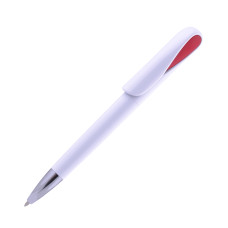 Ручка кулькова, пластикова Split (червоний)