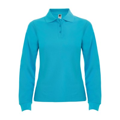 Поло жіноче з довгим рукавом Estrella woman L/S 220 (turquoise) Поло жіноче з довгим рукавом Estrella woman L/S 220 (turquoise)