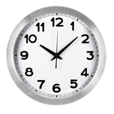 Годинник настінний 40 см., TimeWheel, TM TEG (срібний)