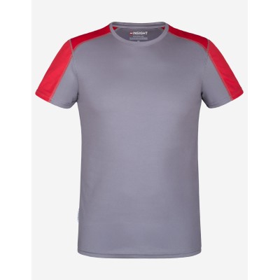 Футболка INSIGHT LEAM SOFT STRETCH сірий/червоний Футболка INSIGHT LEAM SOFT STRETCH сірий/червоний