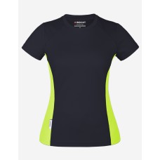 Футболка жіноча INSIGHT BROOKLYN SOFT STRETCH чорний/жовтий HI- VIZ