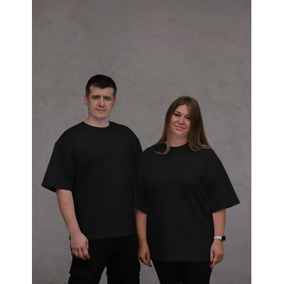 Футболка оверсайз INSIGHT UNI.S чорна Футболка оверсайз INSIGHT UNI.S чорна